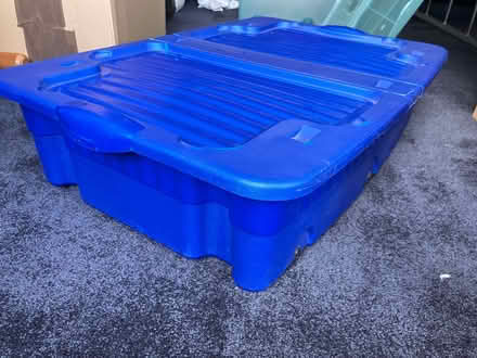 Photo of free 2 rigid plastic underbed storage crates, slight damage (Wanstead IG4) #3