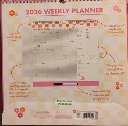 Photo of free 2026 Weekly Planner (Claverton BA2) #2