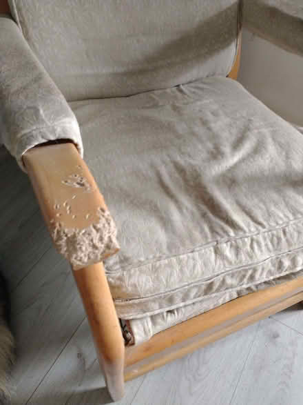Photo of free Old arm chair (Flitwick MK45) #2