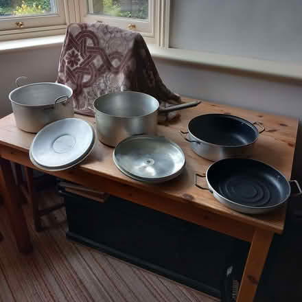 Photo of free Large Pans and a Meat Roaster (Kendal LA9) #1