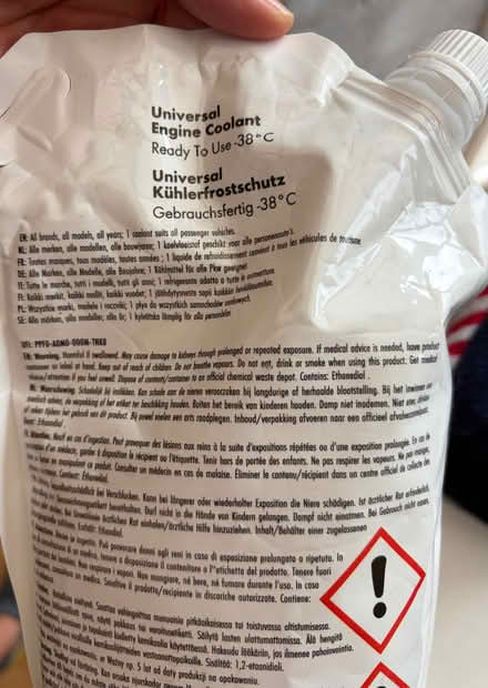 Photo of free Universal car coolant Unopened (Oldfield Park BA2) #2