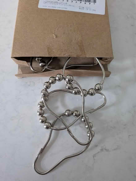 Photo of free 12 x Shower Curtain Hooks (Springfield CM1) #1
