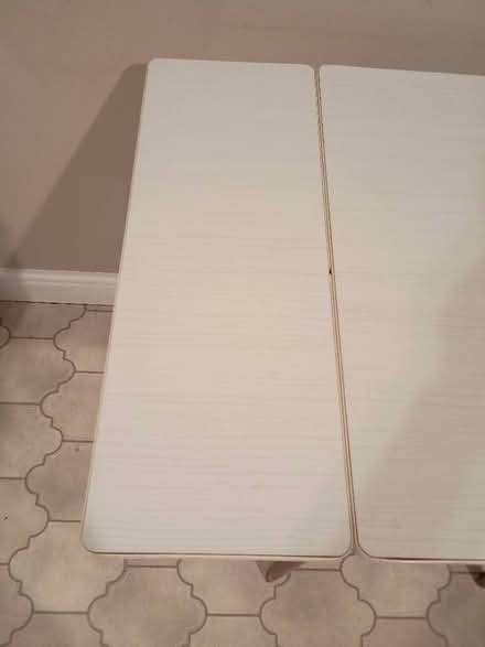 Photo of free Small white laminated table (Parson's Heath CO4) #2