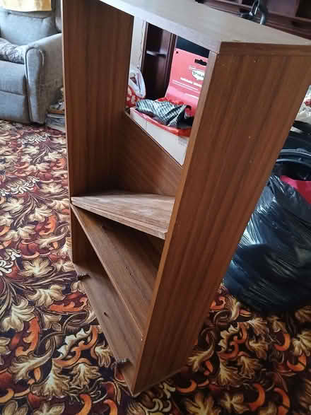 Photo of free a brown particle board (perhaps mdf) book / display case (Prime Ministers MK41) #1