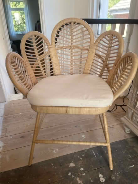 Photo of free Pair of Dunelm wicker chairs (Silverhill TN37) #1