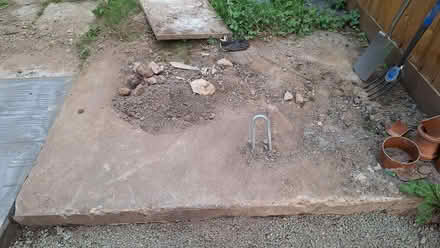 Photo of Concrete pad broken up and hardcore taken away (Leintwardine SY7) #1