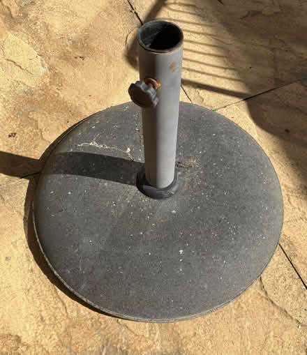 Photo of free Concrete patio umbrella base. (Popley RG24) #1