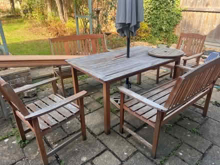 Photo of free Garden table and chairs (Stanway, CO3) #1