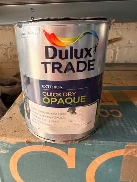 Photo of free Dulux Trade Exterior Quick Dry Opaque paint – 1L – Typhoon (Upper Wolvercote OX2) #1