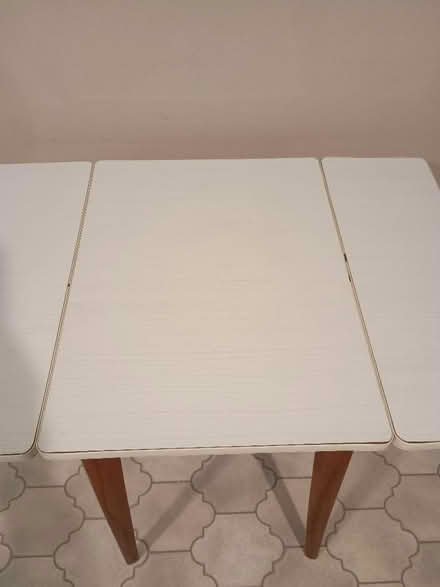 Photo of free Small white laminated table (Parson's Heath CO4) #3