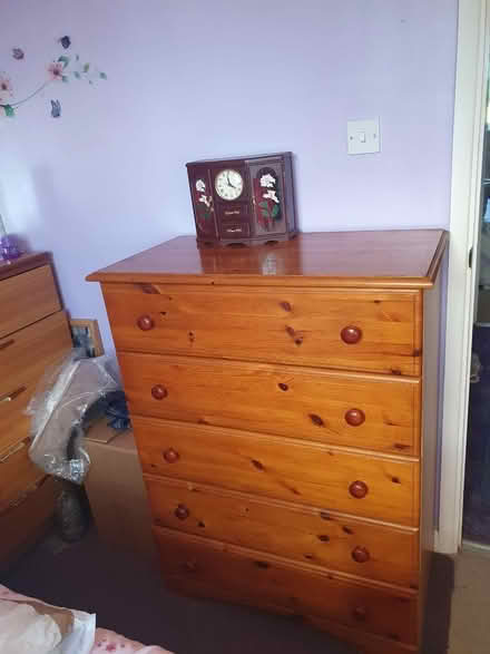 Photo of free Set of pine drawers (Bishops Caundle, Sherborne DT9) #1