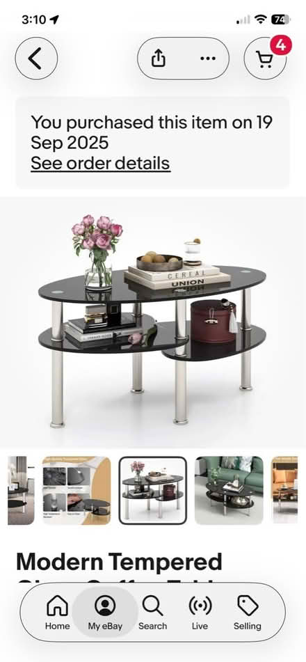 Photo of free Lovely glass coffee table (Clayton brook PR5 8) #2