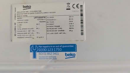Photo of free Beko 55cm wide under counter freezer (Girton CP (S Cambs) CB3) #4
