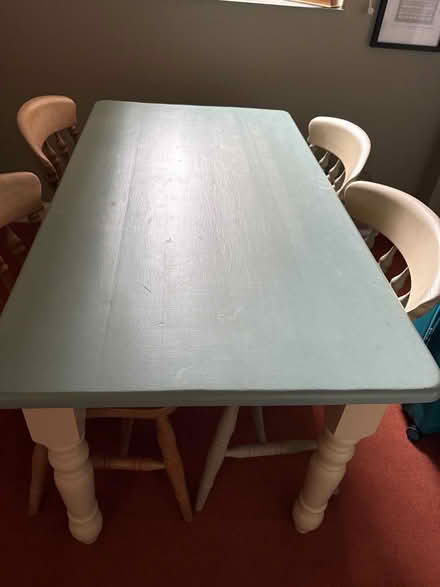 Photo of free Pine table and chairs (Eaton Socon PE19) #1