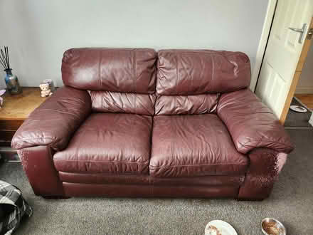 Photo of free 3-Seater & 2-Seater Leather Sofas (Stretford M32) #3