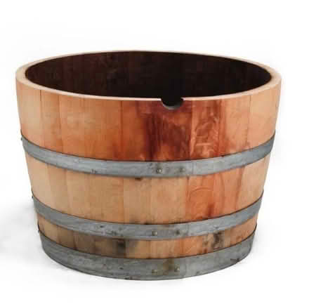 Photo of 1/2 wine barrel (Alameda W end of San Antonio) #1