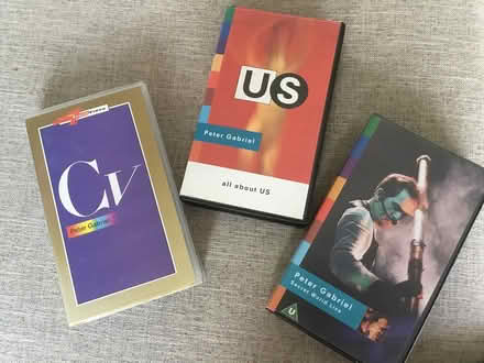 Photo of free Peter Gabriel video tapes (Millhouses S7) #1