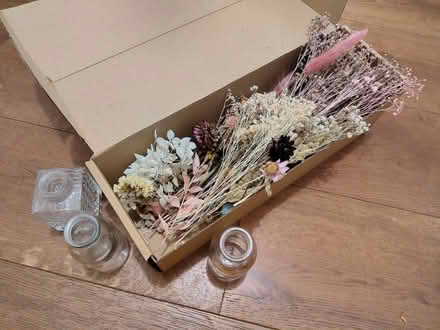 Photo of free Dried flowers and small glass vases (Acton Central W3) #2