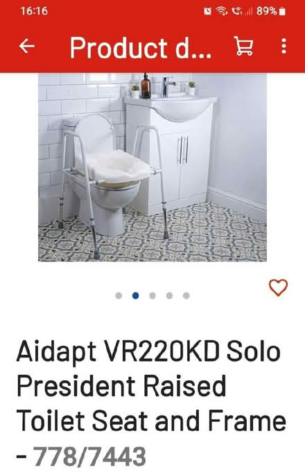 Photo of free Raised Toilet seat on frame (Belvidere SY2) #1