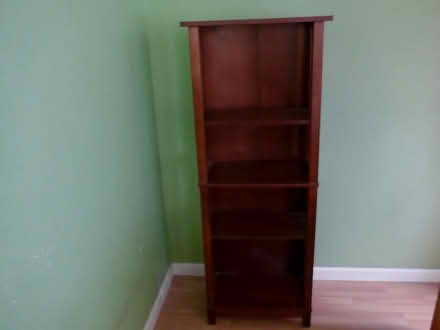 Photo of free tall wood shelf (Mary Manor Sunnyvale) #1