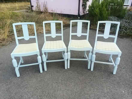 Photo of free Blue dining chairs (Ickleton CB10) #1