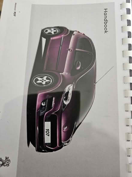 Photo of free Peugeot 107 handbook (SS8 8PA Canvey) #1