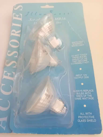 Photo of free Set of 3 x 20w MR16 bulbs (Bilton HG1) #2