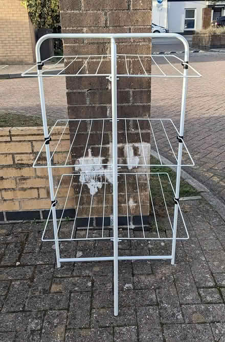 Photo of free Folding Three Tier Drying Rack (PL4 Greenbank.) #1