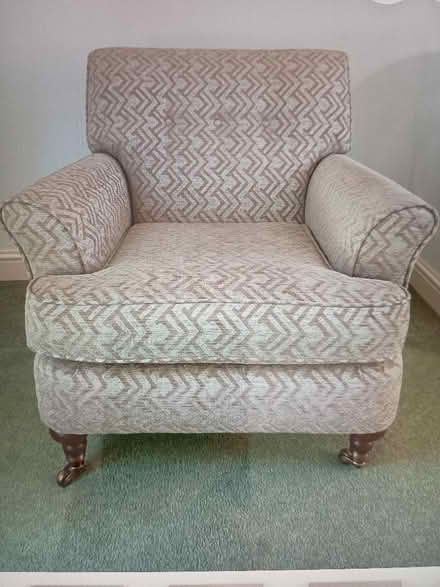 Photo of free taupe coloured armchair (Parson's Heath CO4) #1