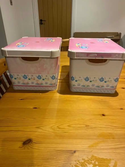 Photo of free 2 x plastic storage boxes (Hillingdon UB10) #1