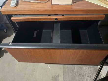 Photo of free Office desk w filing drawers (Parsippany NJ) #2