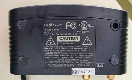 Photo of free RF Modulator (Carleton Place) #2