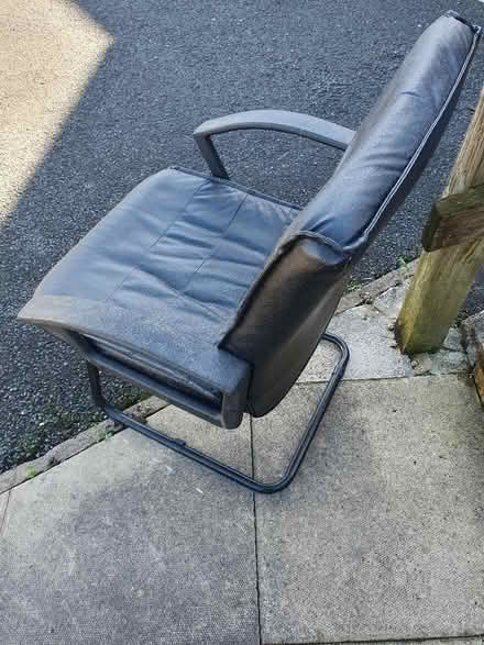 Photo of free Black leather office chair (Kendal LA9) #1