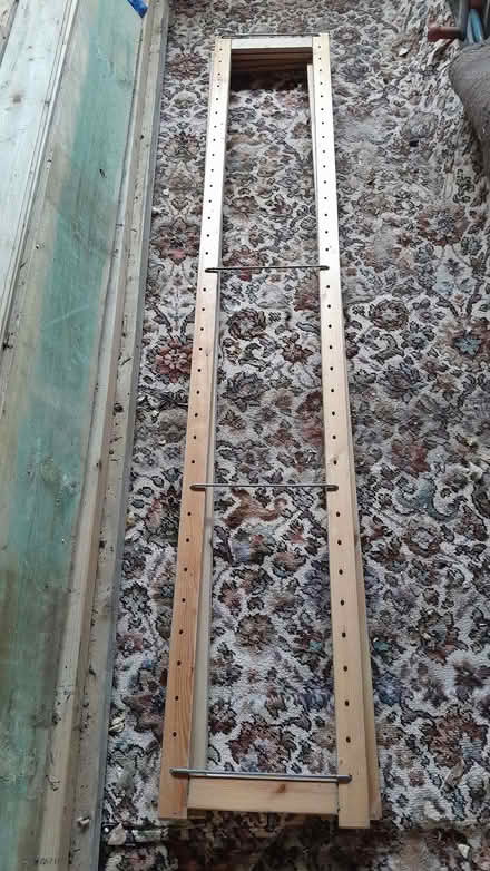 Photo of free Two lengths of pine shelving ends (Loughton IG10) #2