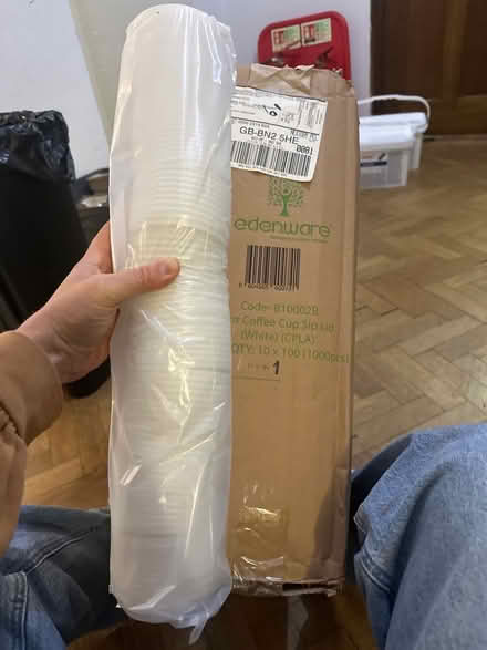 Photo of free 8oz coffee cup lids (Whitehawk BN2) #1