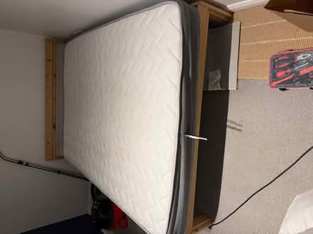 Photo of free IKEA bed frame and spring mattress (East Acton W3) #1