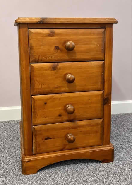 Photo of free Solid pine bedside table (Lancaster LA1) #1