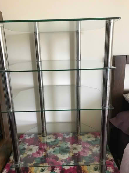 Photo of free Glass and chrome shelving unit (Whitehaven CA28) #1