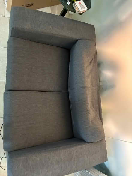 Photo of free Grey small sofa (Stockwell, SW8) #2