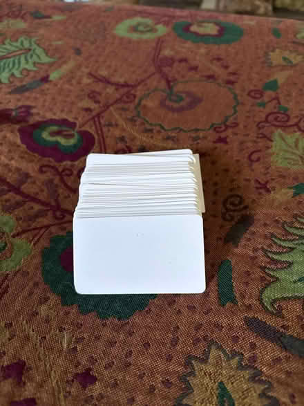 Photo of free Stash of white cards (Barnes) #1