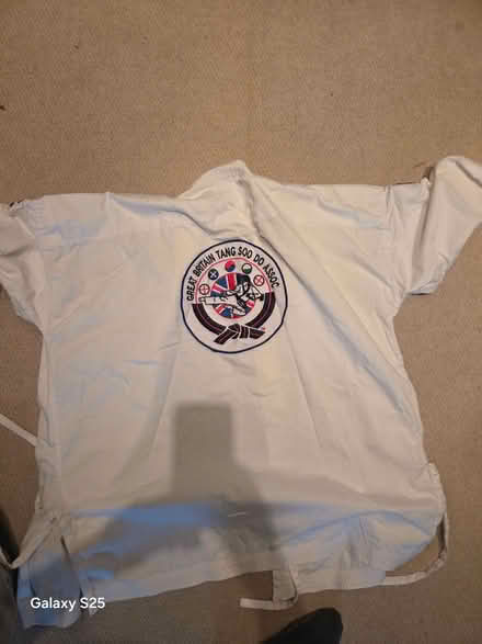 Photo of free Two white Tang Soo Do martial arts uniform jackets (Frog Island LE4) #4