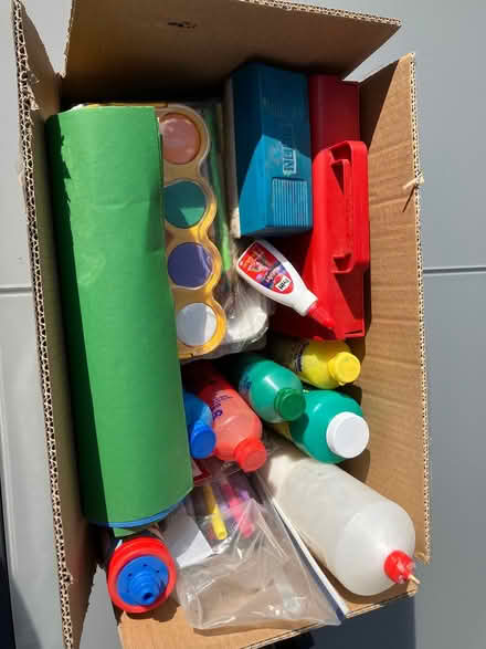 Photo of free Box of childrens paints etc (Chiswick W4) #1