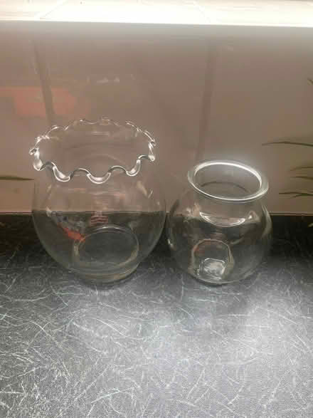 Photo of free 2 small glass vases (Urmston M41) #1
