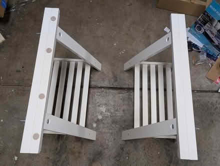 Photo of free Ikea MITTBACK Trestle - desk legs (Morgan Hill) #2