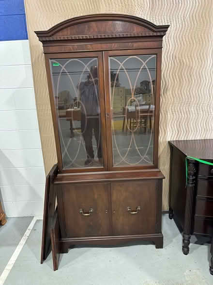 Photo of free Vintage Mahogany China Cabinet (near Cardi's Furniture) #1
