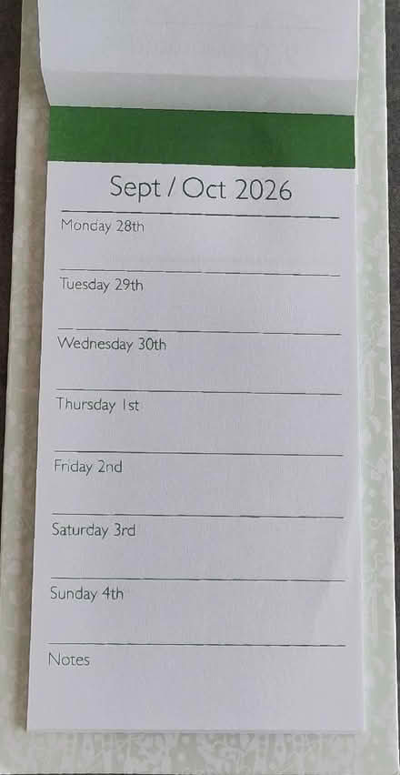 Photo of free 2026 magnetic fridge calendar (Claverton BA2) #2