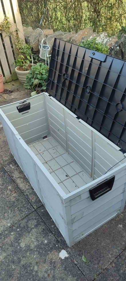 Photo of free Garden / patio storage box beige & brown (Northowram HX3) #2