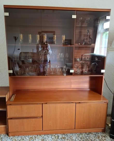 Photo of free Wooden Sideboard with Glass Display (Oakbank PH1) #1
