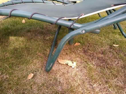 Photo of free 2 green garden chairs (Parson's Heath CO4) #4