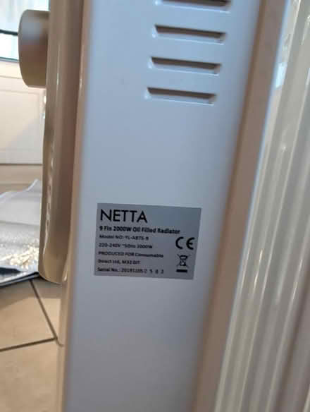 Photo of free Oil filled radiator (Peachcroft OX14) #3